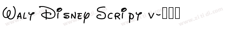 Walt Disney Script v字体转换